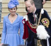 Quels cadeaux et menu pour le fils de Kate Middleton et du prince William ?
Le prince William, duc de Cambridge, et Catherine (Kate) Middleton, duchesse de Cambridge, lors de la cérémonie de l'ordre de la Jarretière à la chapelle Saint-Georges du château de Windsor. Cette année pour la première fois Camilla Parker Bowles, duchesse de Cornouailles, a été investie comme nouveau chevalier de l'ordre de la Jarretière par la reine et a pu participer à la procession au côté du prince Charles. Londres, la 13 juin 2022. 