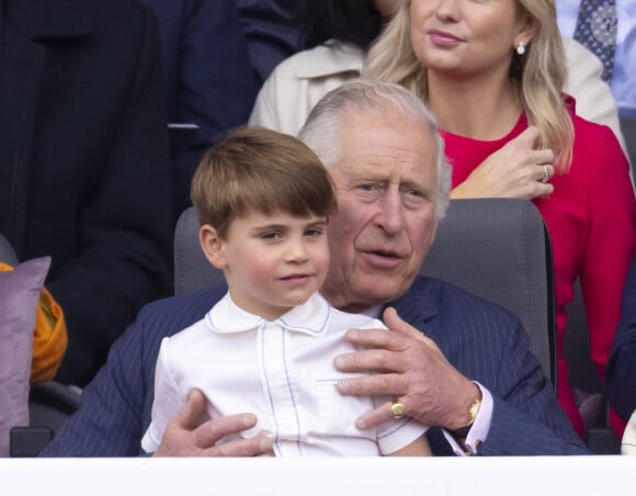 Ainsi que les tracteurs. 
Le prince Charles, prince de Galles, Le prince Louis de Cambridge - Jubilé de platine de la reine Elisabeth II d'Angleterre à Bukingham Palace à Londres, le 5 juin 2022. 
