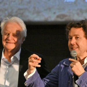 André Dussollier, Yvan Calbérac et Sabine Azéma - Sabine Azéma et André Dussollier étaient à Nice, le 19 avril 2024, pour l'avant première du film "N'avoue Jamais" réalisé par Yvan Calbérac et tourné en grande partie à Nice, projeté au cinéma Pathé Gare du Sud. © Bruno Bebert / Bestimage