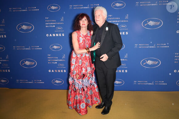 Sabine Azéma et André Dussollier - Photocall du dîner d'ouverture du 72ème Festival International du Film de Cannes, le 14 mai 2019. © Jacovides-Borde-Moreau/Bestimage 