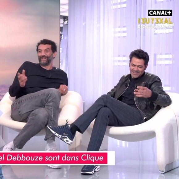 Jamel Debbouze et Ramzy Bédia se confient sur les enfants respectifs dans l'émission Clique, présentée par Mouloud Achour sur Canal+.