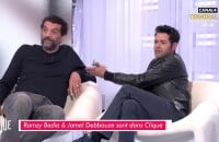 Jamel Debbouze et Ramzy Bédia révèlent à Mouloud Achour que leurs enfant se sont retrouvés par hasard dans la même classe au collège, lors de leur passage dans l'émission Clique sur Canal+.