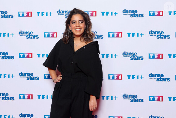 C'est Inès Reg qui a été éliminée.
Ines Reg - Photocall pour le lancement de la nouvelle saison de l'émission "Danse avec les stars 2024 (DALS)" à la Tour TF1 à Boulogne-Billancourt. Le 25 janvier 2024 © Christophe Clovis / Bestimage 