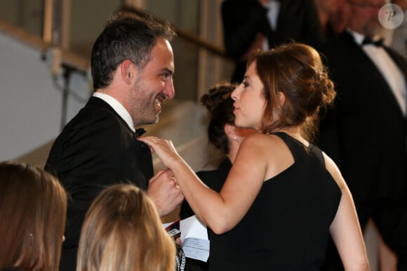 Raphael Glucksmann et Lea Salame assistent à la première de 'Redoubtable (Le Redoutable)' lors de la 70e édition du Festival de Cannes au Palais des Festivals le 21 mai 2017 à Cannes, France. Photo par Shootpix/ABACAPRESS.COM