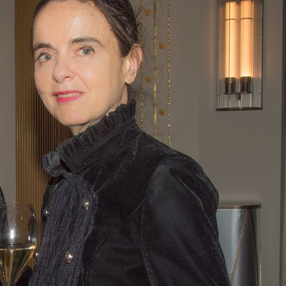 Exclusif - Amélie Nothomb (présidente du jury) lors de la remise du prix littéraire "Prix Décembre 2019" à Claudie Hunziger pour son livre "Les grands cerfs" (Ed.Grasset) à la brasserie de l’hôtel Lutetia. Paris, le 7 novembre 2019.
