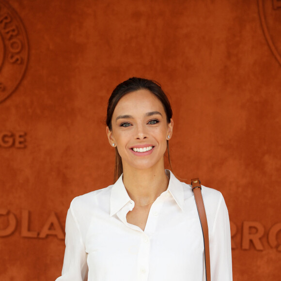 Marine Lorphelin, Miss France 2013 au village (jour 10) lors des Internationaux de France de Tennis de Roland Garros 2022 à Paris, France, le 31 mai 2022. © Dominique Jacovides/Bestimage