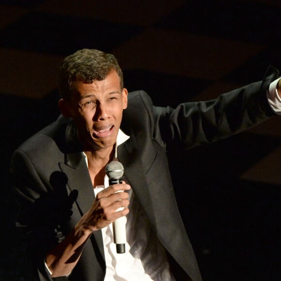 Le chanteur Stromae - Cérémonie de clôture du festival de la chanson de Sanremo à San Remo le 22 février 2014