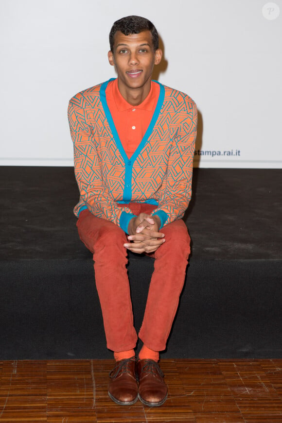 qui lui permettent de se renouveler, lui qui va bientôt fêter ses 40 ans
Le chanteur Stromae au festival de la chanson de Sanremo à San Remo le 22 février 2014  Stromae 64th Sanremo Festival, Italy 22-02-2014