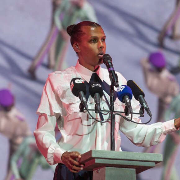 Le chanteur Stromae lors du Festival de Coachella à indio, Los Angeles, Californie, Etats-Unis, le 23 avril 2022. © Daniel DeSlover/Zuma Press/Bestimage