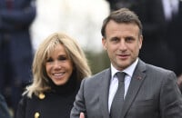 PHOTOS Brigitte Macron, supportrice stylée pour le président, rare baiser en public pour le couple !