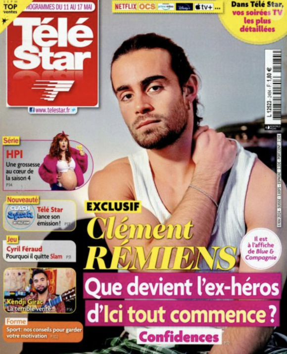 Clément Rémiens est en une de "Télé Star" ce lundi 6 mai 2024 en kiosques.
