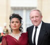 Salma Hayek et son mari François-Henri Pinault étaient à l'Élysée ce lundi 6 mai
 
Salma Hayek et son mari François-Henri Pinault - Arrivée des invités au dîner d'Etat en l'honneur du président chinois Xi Jinping et de sa femme la Première Dame Peng Liyuan au palais présidentiel de l'Elysée à Paris, France, le 6 mai 2024. © Cyril Moreau/Bestimage