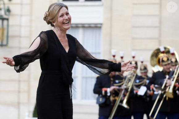 Yael Braun-Pivet, présidente de l'Assemblée nationale française - Arrivée des invités au dîner d'Etat en l'honneur du président chinois Xi Jinping et de sa femme la Première Dame Peng Liyuan au palais présidentiel de l'Elysée à Paris, France, le 6 mai 2024. © Stéphane Lemouton / Bestimage