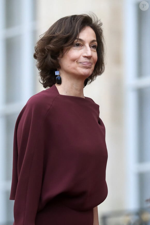 Audrey Azoulay, Directrice générale de l'UNESCO - Arrivée des invités au dîner d'Etat en l'honneur du président chinois Xi Jinping et de sa femme la Première Dame Peng Liyuan au palais présidentiel de l'Elysée à Paris, France, le 6 mai 2024. © Stéphane Lemouton / Bestimage