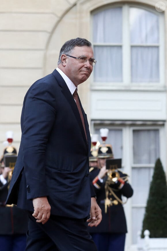 Patrick Pouyanné, président-directeur général de Total Énergies - Arrivée des invités au dîner d'Etat en l'honneur du président chinois Xi Jinping et de sa femme la Première Dame Peng Liyuan au palais présidentiel de l'Elysée à Paris, France, le 6 mai 2024. © Stéphane Lemouton / Bestimage