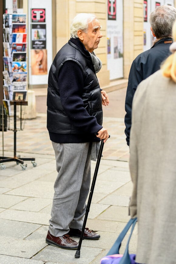 Semi-exclusif - Bernard Pivot - Messe en hommage au journaliste Philippe Alexandre en l'église Saint-Roch de Paris, France , le 8 novembre 2022. 