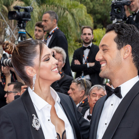 Iris Mittenaere et Diego El Glaoui - Montée des marches du film " Top Gun : Maverick " lors du 75ème Festival International du Film de Cannes. Le 18 mai 2022 © Olivier Borde / Bestimage 