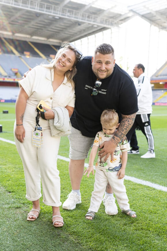 Nico Capone a récemment participé à Danse avec les stars sur TF1
Exclusif - Daniela et Nico Capone et leur fils - 3ème édition de la rencontre de football caritative "Match des héros" entre le "RC Lens Légendes" et "L'équipe Unicef" au stade Bollaert-Delelis à Lens le 6 juin 2023. © Pierre Perusseau / Bestimage