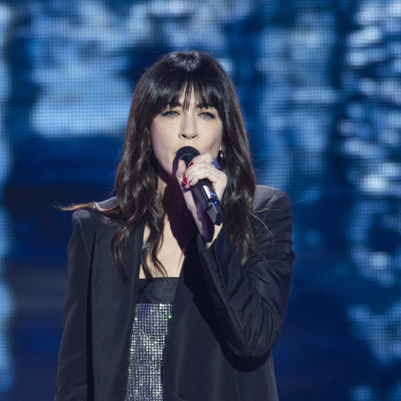 Exclusif - Nolwenn Leroy (habillée en Gucci) lors de l'enregistrement de la soirée "Les 30 ans du sidaction - la soirée événement" au Grand Rex à Paris diffusée le 23 mars 2024 sur France 2 © Cyril Moreau / Coadic Guirec / Bestimage 