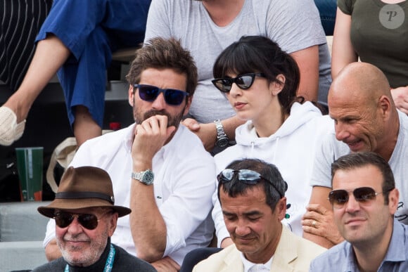 Arnaud Clément et sa compagne Nolwenn Leroy - People dans les tribunes lors de la finale messieurs des internationaux de France de tennis de Roland Garros 2019 à Paris le 9 juin 2019. © Jacovides-Moreau/Bestimage 