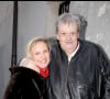 Guy Carlier et son épouse Josephine Dard - Inauguration du jardin Frederic Dard situé sur la Butte Montmartre dans le 18eme arrondissement de Paris par Daniel Vaillant et Christophe Girard, adjoint à la culture.