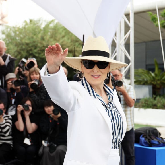 Photocall de Meryl Streep, Palme d'Or d'Honneur, lors du 77ème Festival International du Film de Cannes (14 - 25 mai 2024), le 14 mai 2024. © Jacovides-Moreau/Bestimage 