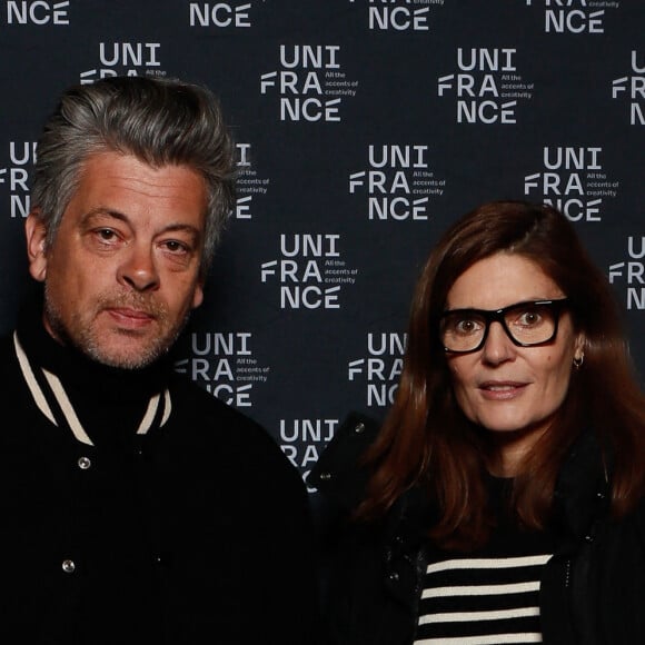 Benjamin Biolay et son ex-femme Chiara Mastroianni - Photocall de la cérémonie de remise du prix "French Cinema Award" à M.Poupaud au Ministère de la Culture et de la Communication à Paris. Le 18 janvier 2024. © Christophe Clovis / Bestimage