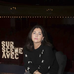 Exclusif - Cristiana Reali lors du tournage de l'émission "Sur scène avec" au théâtre des Bouffes Parisiens à Paris le 2 mai 2024. © Jack Tribeca / Bestimage