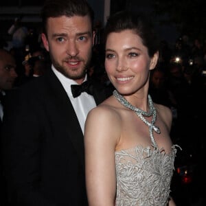 Justin Timberlake et Jessica Biel quittant le Palais du Festival à Cannes, France, le 19 mai 2013. Photo par Xposure/ABACAPRESS.COM