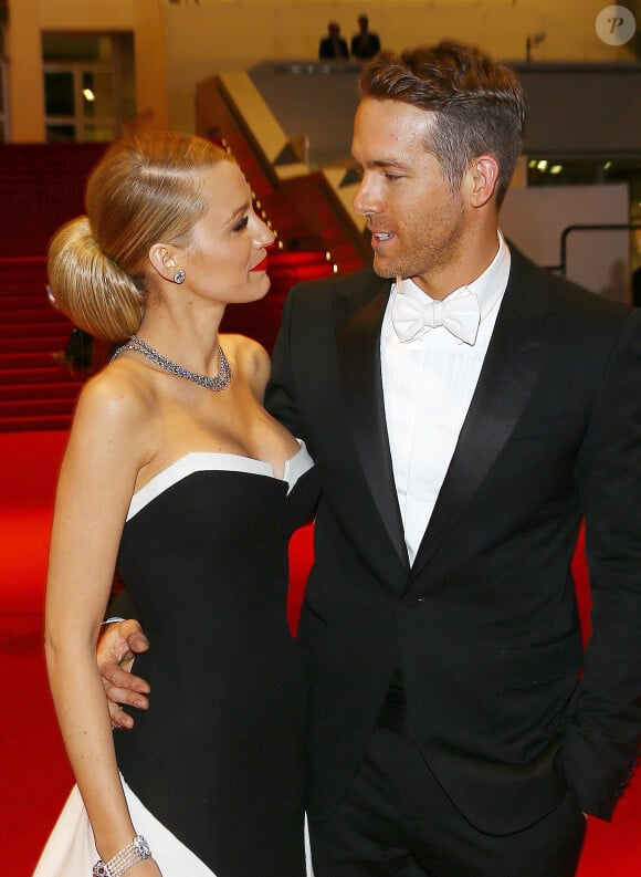 Photo d'archives de Ryan Reynolds et Blake Lively arrivant à la projection de Captives au Palais des Festivals à Cannes, France, le 16 mai 2014, dans le cadre du 67e Festival de Cannes. Blake Lively et Ryan Reynolds ont confirmé qu'ils attendaient leur premier enfant. Photo par Shootpix/ABACAPRESS.COM