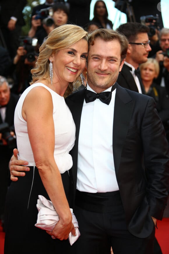 Laurence Ferrari et Renaud Capuçon assistent à la première de 'Irrational Man' lors de la 68e édition du Festival de Cannes le 15 mai 2015 à Cannes, France.