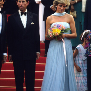 La princesse Diana et le prince Charles au festival de Cannes, en mai 1987 Photo by Anwar Hussein/PA Photos/ABACAPRESS.COM