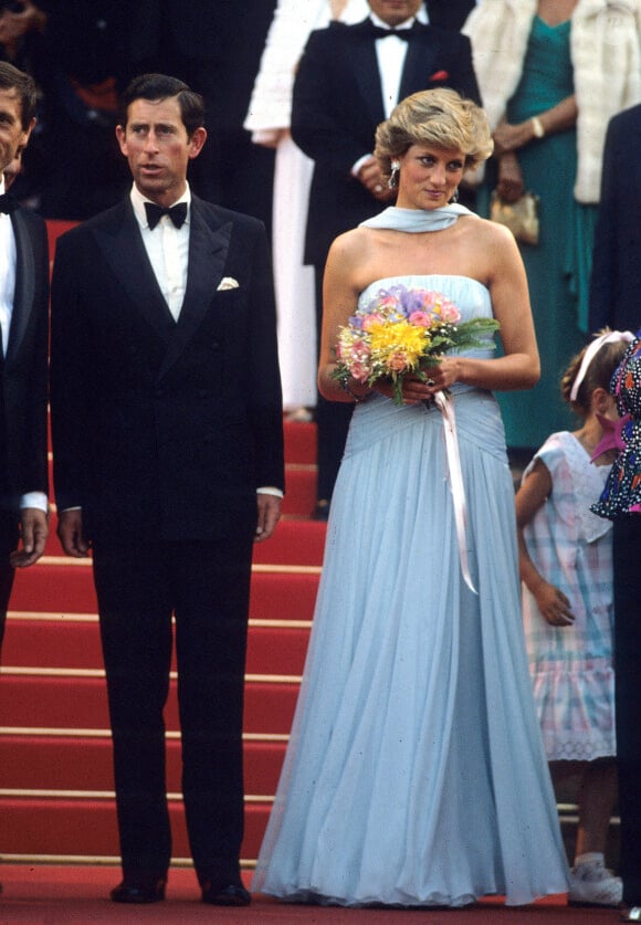 La princesse Diana et le prince Charles au festival de Cannes, en mai 1987 Photo by Anwar Hussein/PA Photos/ABACAPRESS.COM