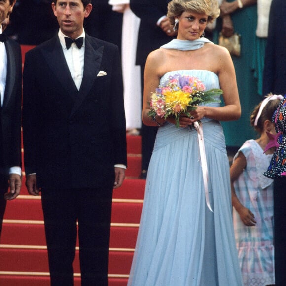 La princesse Diana et le prince Charles au festival de Cannes, en mai 1987 Photo by Anwar Hussein/PA Photos/ABACAPRESS.COM