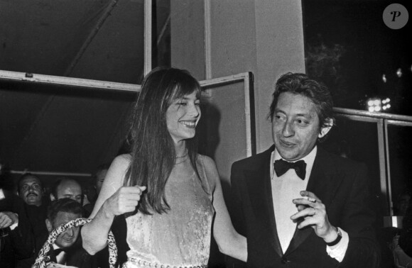 Jane Birkin et Serge Gainsbourg au Festival du film de Cannes 1974,