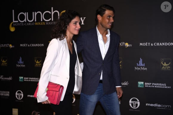 L'Espagnol Rafael Nadal et sa petite amie Xisca Perello assistent à la fête des joueurs au Zelo's lors du Monte-Carlo Rolex Masters de tennis à Monaco, le 9 avril 2016. Photo par Corinne Dubreuil/ABACAPRESS.COM