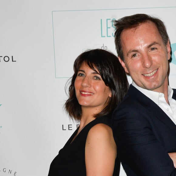 Estelle Denis et Jean-Philippe Doux lors de l'anniversaire des 10 ans de l'Etoile de Martin à l'hôtel Le Bristol à Paris. L'association soutient la recherche sur les cancers de l'enfant et offre des moments de plaisir et de détente à des enfants hospitalisés. Paris, le 30 mars 2017. © Guirec Coadic/Bestimage