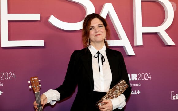 Agnès Jaoui, César d'honneur - Photocall des lauréats (press room) lors de la 49ème édition de la cérémonie des César à l'Olympia à Paris le 23 février 2024 © Dominique Jacovides / Olivier Borde / Bestimage 