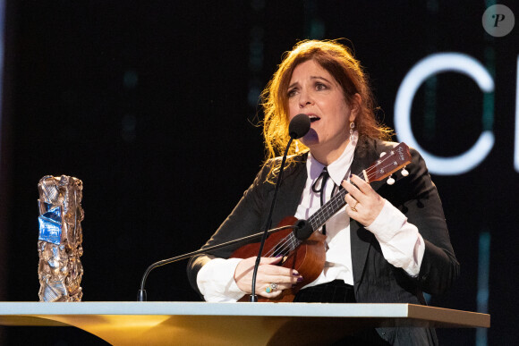 Agnès Jaoui, César d'honneur - 49ème édition de la cérémonie des César à l'Olympia à Paris le 23 février 2024 © Dominique Jacovides / Olivier Borde / Bestimage 