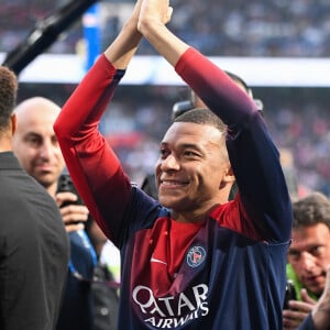 Kylian Mbappe - Dernier match de Kylian Mbappé (25 ans) avec le PSG en Ligue 1 Uber Eats lors de la rencontre "PSG-Toulouse" (1-3) au Parc des Princes à Paris le 12 mai 2024.