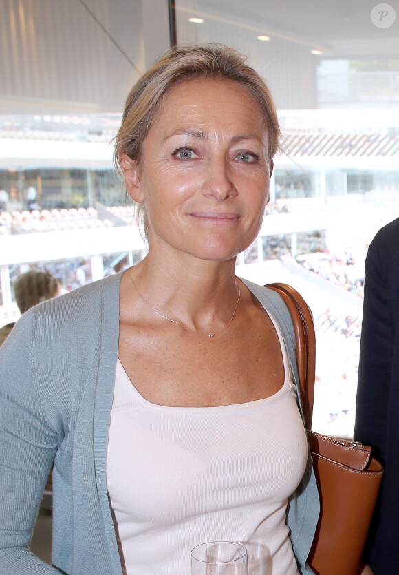 Anne-Sophie Lapix au déjeuner de France Télévision (jour 12) lors des Internationaux de France de Tennis de Roland Garros 2022 à Paris, France, le 2 Juin 2022. © Bertrand Rindoff/Bestimage