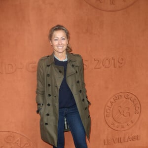 Anne-Sophie Lapix au village des internationaux de France de tennis de Roland Garros 2019 à Paris le 7 juin 2019. © Cyril Moreau / Bestimage