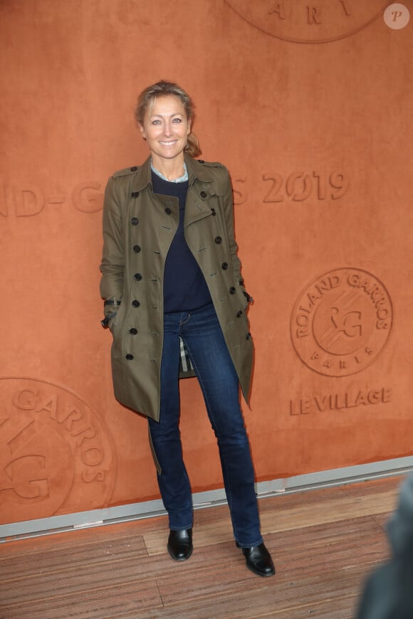 Anne-Sophie Lapix au village des internationaux de France de tennis de Roland Garros 2019 à Paris le 7 juin 2019. © Cyril Moreau / Bestimage