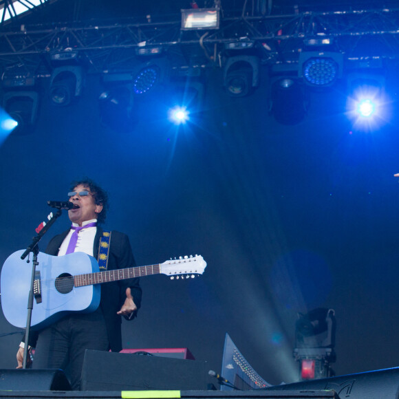 Les chanteurs français Alain Souchon et Laurent Voulzy en concert au Festival des Vieilles Charrues, le 16 juillet 2016 à Carhaix-Plouguer, France Photo by Kristina Afanasyeva/ABACAPRESS.COM