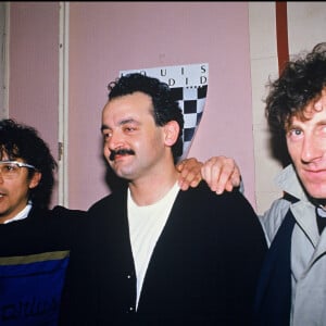 archives - Laurent Voulzy, Louis Chedid et Alain Souchon, le soir de la première du concert de Louis Chedid à l'Olympia à Paris