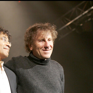 Laurent Voulzy et Alain Souchon au concert Homéopathie sans Frontieres au Zenith à Paris