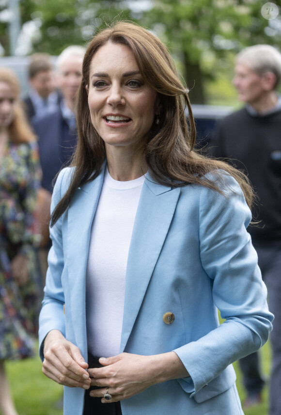 Catherine (Kate) Middleton, princesse de Galles, à la rencontre du public du concert du couronnement près du château de Windsor, le 7 mai 2023. Au lendemain du sacre du roi d'Angleterre et de la reine consort à l'abbaye de Westminster, 20.000 personnes sont venues assister à ce concert-événement avec L.Richie et K.Perry en tête d'affiche. 