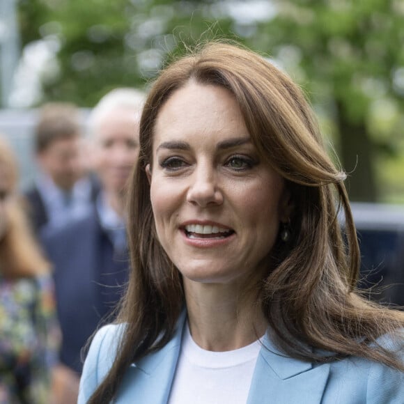 Catherine (Kate) Middleton, princesse de Galles, à la rencontre du public du concert du couronnement près du château de Windsor, le 7 mai 2023. Au lendemain du sacre du roi d'Angleterre et de la reine consort à l'abbaye de Westminster, 20.000 personnes sont venues assister à ce concert-événement avec L.Richie et K.Perry en tête d'affiche. 