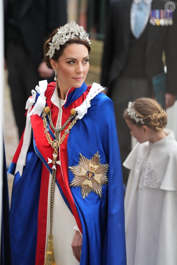 Catherine (Kate) Middleton, princesse de Galles - Les invités arrivent à la cérémonie de couronnement du roi d'Angleterre à l'abbaye de Westminster de Londres, Royaume Uni, le 6 mai 2023. 