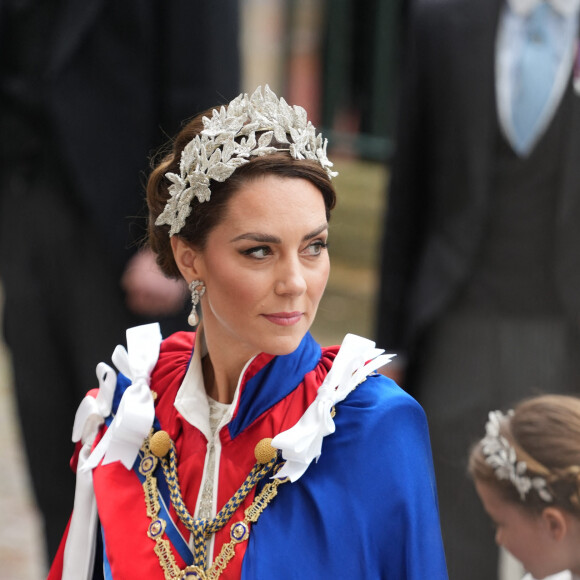 Catherine (Kate) Middleton, princesse de Galles - Les invités arrivent à la cérémonie de couronnement du roi d'Angleterre à l'abbaye de Westminster de Londres, Royaume Uni, le 6 mai 2023. 